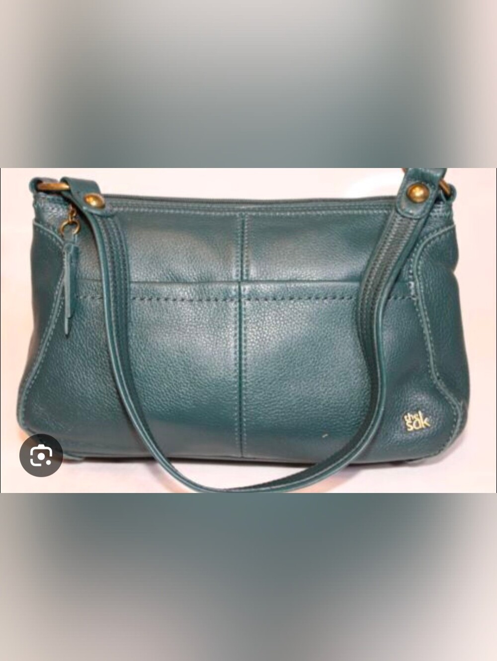 The Sak Teal Leather Shoulder Bag